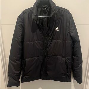 Adidas Black Insulated Puffer Jacket Water-Resistant